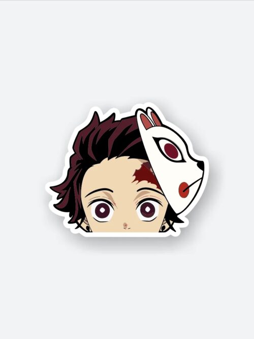 Tanjiro Kamado Demon Slayer Mask Sticker