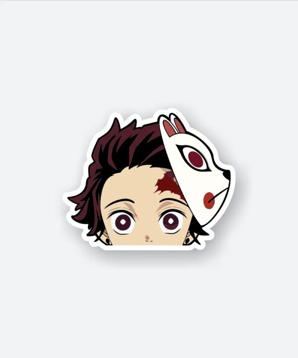 Tanjiro Kamado Demon Slayer Mask Sticker Tanjiro Kamado Demon Slayer Mask Sticker