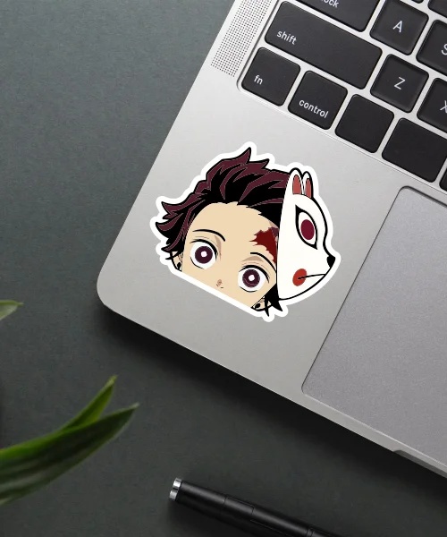 Tanjiro Kamado Demon Slayer Mask Sticker Tanjiro Kamado Demon Slayer Mask Sticker