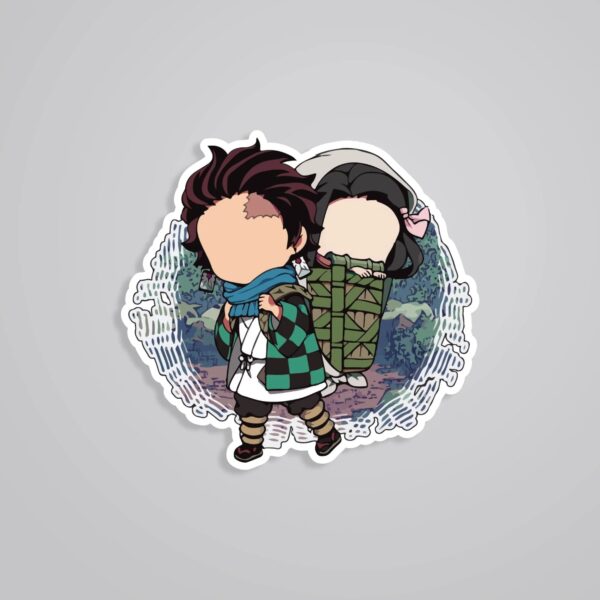 Tanjiro And Nezuko Anime Stickers