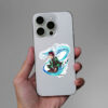Tanjiro Water Breathing Forms Sticker