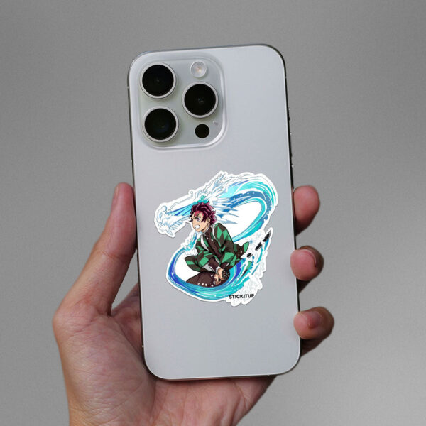 Tanjiro Water Breathing Forms Sticker
