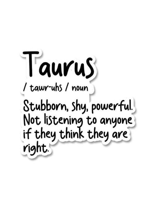 Taurus Sticker