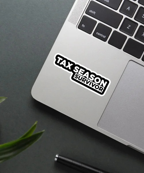 Tax Season Survivor Sticker