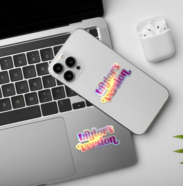 Taylor Swift Taylors Version   Holographic Laptop   Mobile Sticker