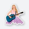Taylor Swift With Blue Guitar Sticker