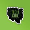 Tech Girl Programmer Coding Sticker