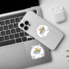 Teddy Eating Noodles   Laptop Mobile Sticker