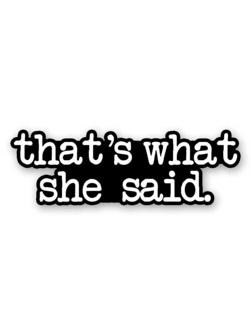 ThatS What She Said Sticker