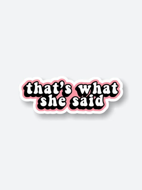 Thats What She Said Sticker