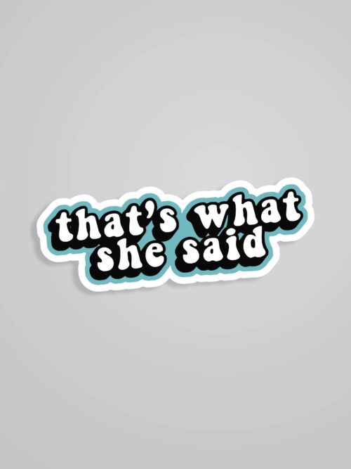 Thats What She Said TV Shows Stickers