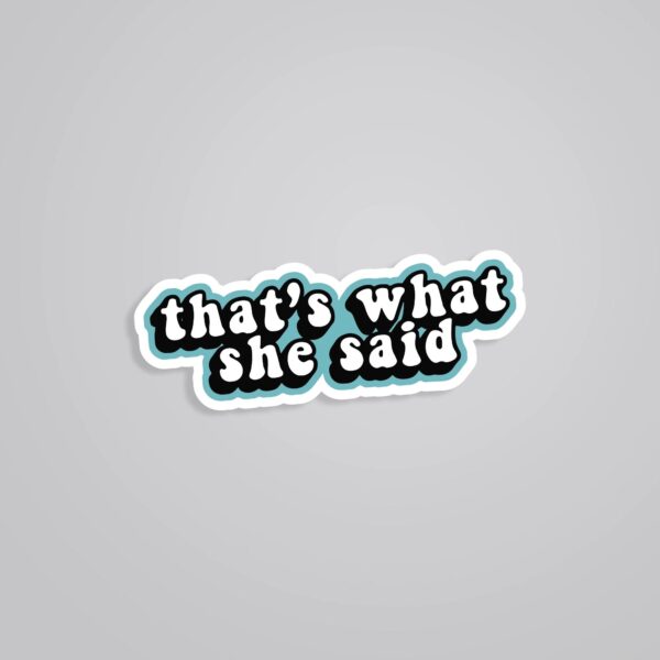 Thats What She Said TV Shows Stickers