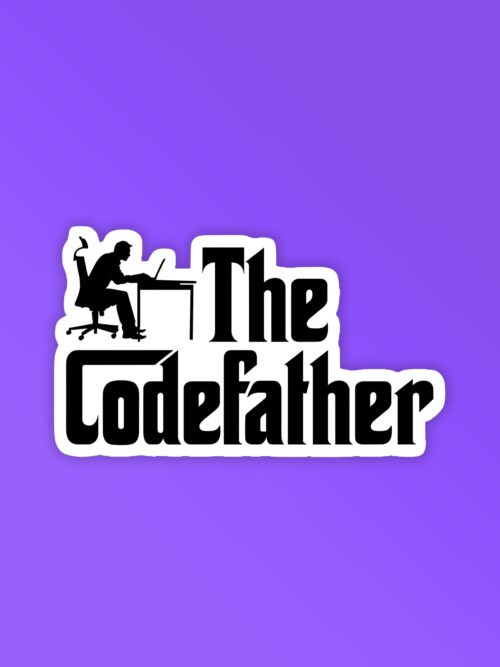The Codefather Laptop   Mobile Stickers