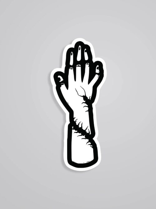 The Ghouls Cracking Hand Anime Stickers