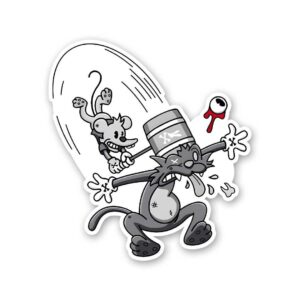 The Itchy Scratchy Sticker The Itchy Scratchy Sticker