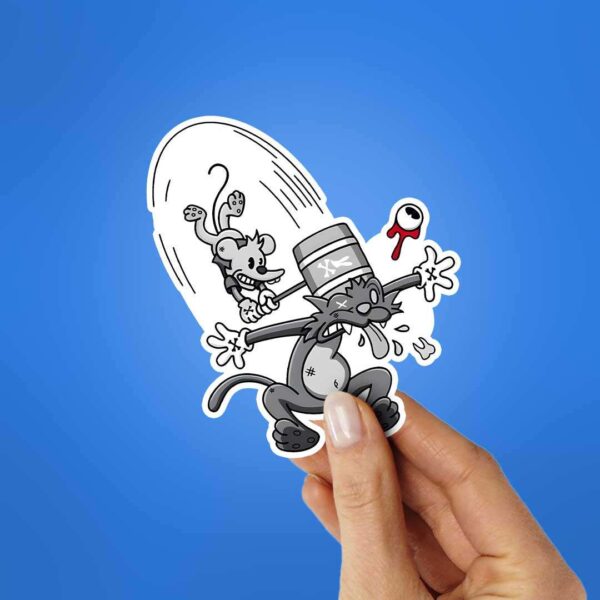 The Itchy Scratchy Sticker