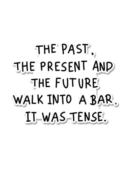 The Past The Present The Future Sticker