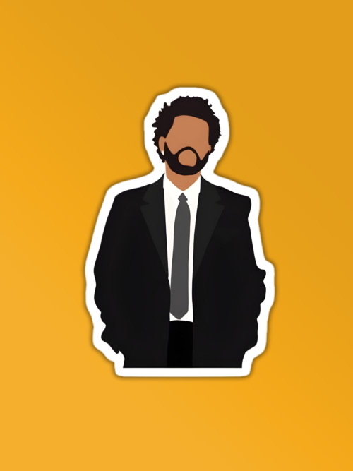 The Weeknd In Suit Sticker