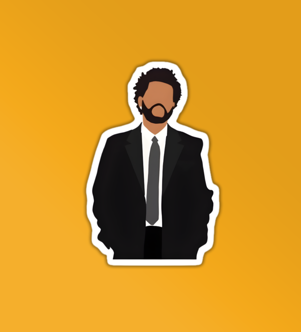 The Weeknd In Suit Sticker The Weeknd In Suit Sticker