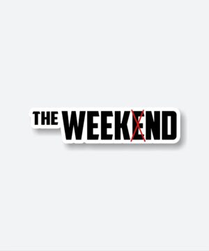 The Weeknd Name Sticker The Weeknd Name Sticker