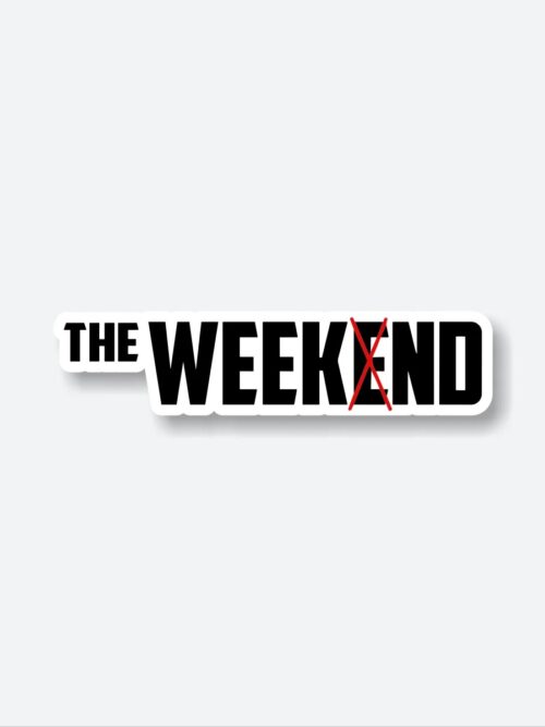 The Weeknd Name Sticker