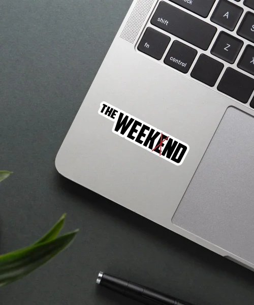 The Weeknd Name Sticker