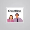 The Office Pan And Jim TV Shows Stickers