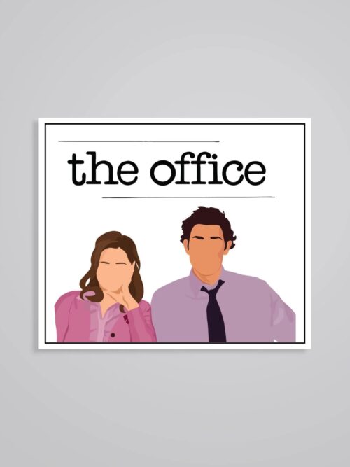 The Office Pan And Jim TV Shows Stickers