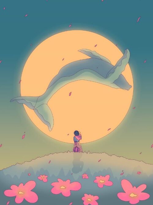 The Sun Whale Spring Vibes Poster