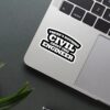 Theres Nothing Civil About Engineering Sticker