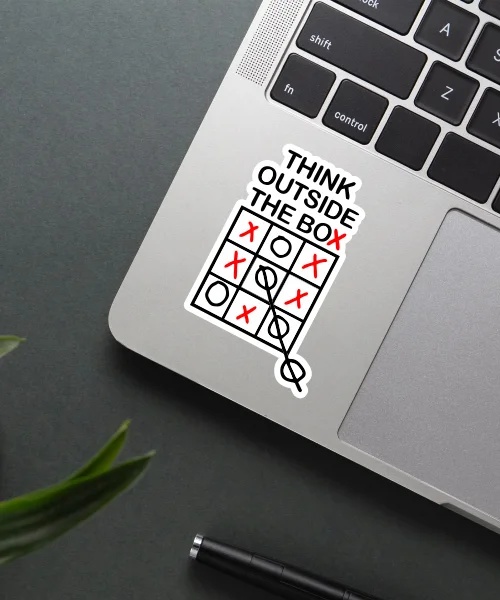 Think Outside The Box Sticker