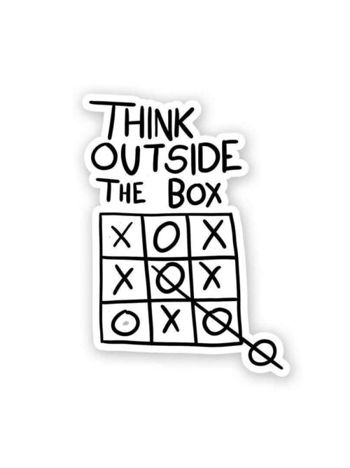Think Outside The Box Sticker