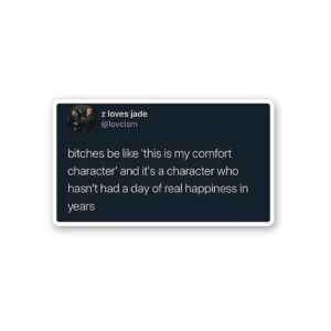 This Is My Comfort Character Sticker This Is My Comfort Character Sticker