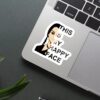 This Is My Happy Face Sticker