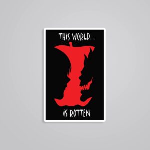 This World Is Rotten Death Note Anime Stickers This World Is Rotten Death Note Anime Stickers