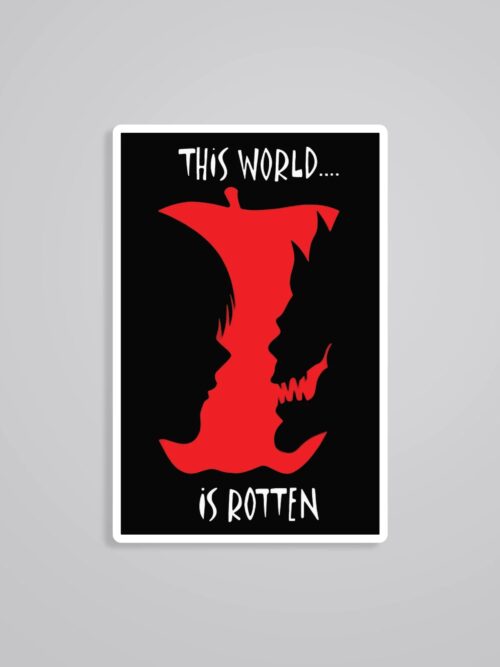 This World Is Rotten Death Note Anime Stickers