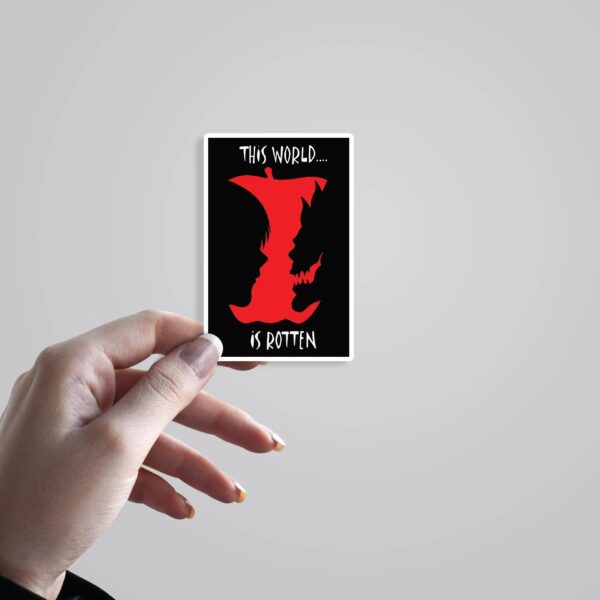 This World Is Rotten Death Note Anime Stickers This World Is Rotten Death Note Anime Stickers
