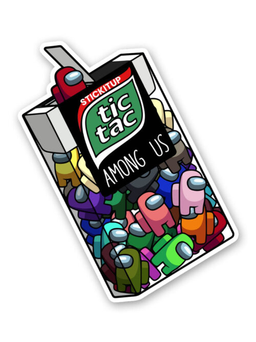 Tic Tac Among Us Sticker