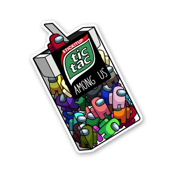 Tic Tac Among Us Sticker Tic Tac Among Us Sticker