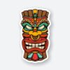 Tiki Man Hawaii Island Sticker