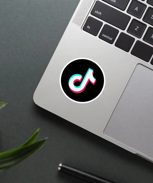 Tiktok Logo Sticker Tiktok Logo Sticker