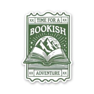 Time For A Bookish Advanture Sticker Time For A Bookish Advanture Sticker