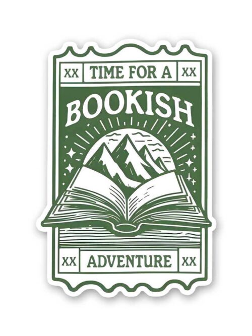Time For A Bookish Advanture Sticker