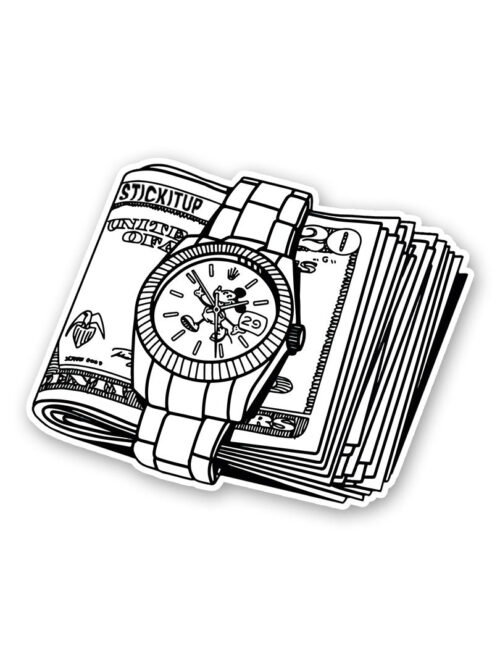 Time Is Money Sticker