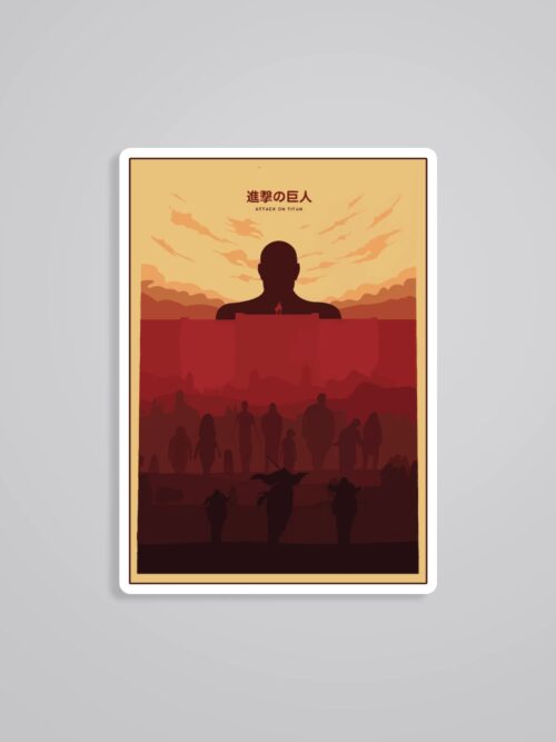 Titans And Survey Corps Anime Stickers