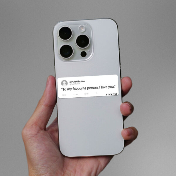 To My Favourite Person Sticker