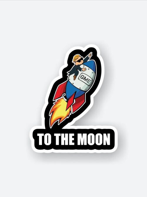 To The Moon Sticker