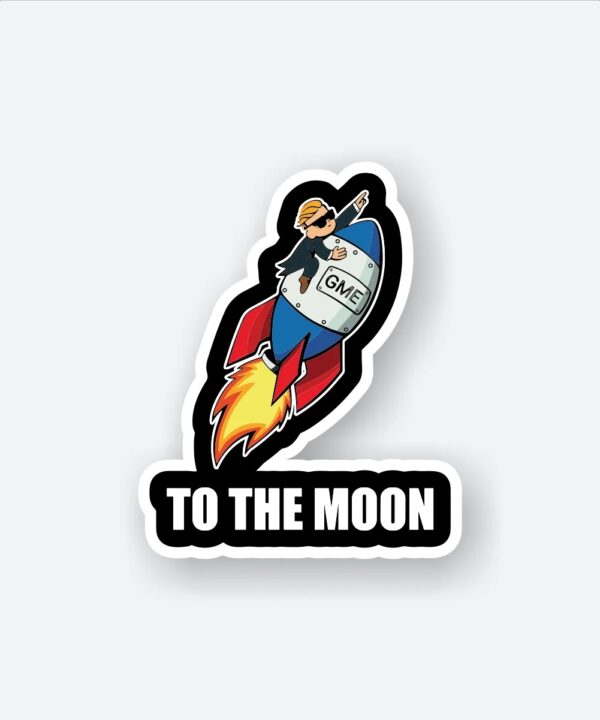 To The Moon Sticker