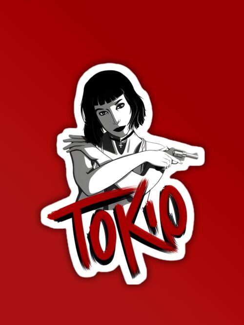 Tokio Money Heist Laptop   Mobile Sticker