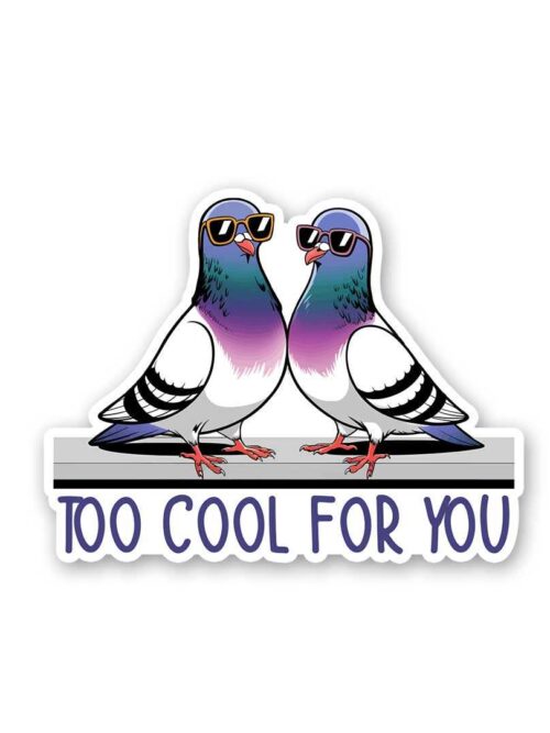 Too Cool For You Sticker